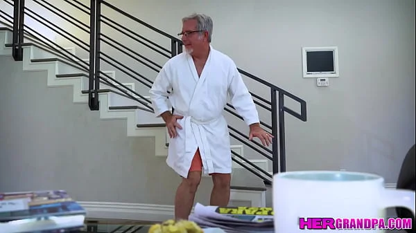 HerGrandpa.com - Paige Owens is eager to make a good impression on her step grandfather Jay Crew to make sure that she gets to inherit his fortune!