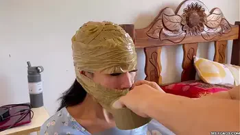 18 Year Old Cutie Bound And Gagged By Kinky Granny