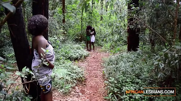Ebony Black Fairies Walking In The Jungle Get Teased By Big Black Tit MILF Wanting Lesbian Threesome