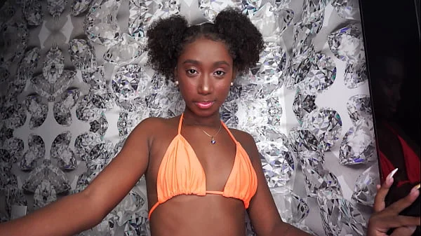 cute Brazilian ebony teen LORENA GREEN first anal only sex with big white dick (Anal, 0% pussy, 18  teen, interracial, ATM, perfect ass, 1on1) OB098