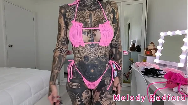Pink Ruffled Micro Bikini Try On Haul