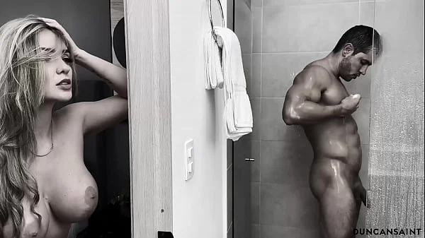 She caught him in the shower