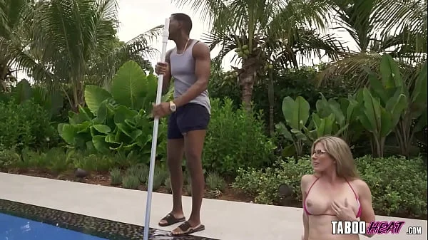 Hot Wife Cory Chase Cheats With the Poolboy's Giant BBC - TabooHeat