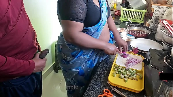 flashing and jerking infront of maid swathi in kitchen