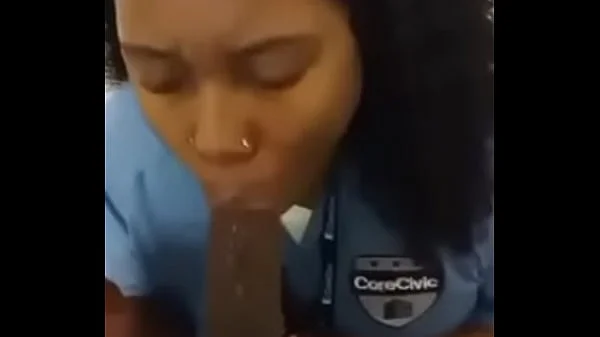 Correctional officer sucks BBC in inmates jail cell