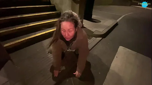 Cracky the street girl finaly gets to suck cock