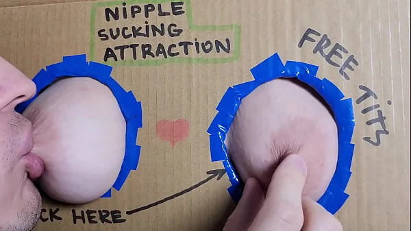Glory hole nipple sucking and licking