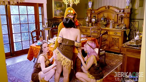 Jerkaoke | This Thanksgiving, We Are Thankful For Ass Hazel Moore, Kimmy Kimm, and Jazmin Luv