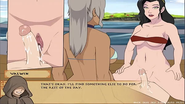 Four Elements Trainer Book 5 Love Part 15 - Korra and Jinora Double stuffed Creampie