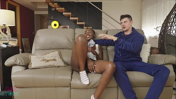 Oral SEX for the African hot Girlfriend of my Spanish friend while we were playing games!!!