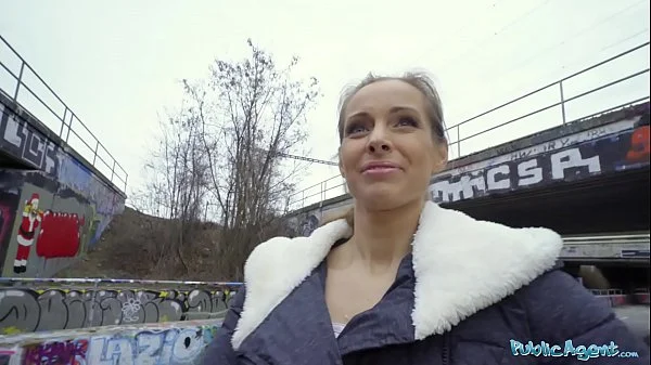 Public Agent Kinuski fucks a big Spanish cock outside under a tunnel