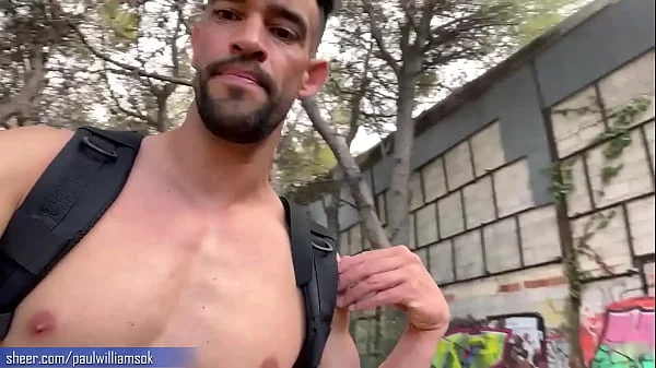 Crazy hot male walks naked into an abandoned building. A must see experience