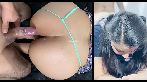 FIRST TIME ANAL! - Very painful anal surprise with a sexy 18 year old Latina student. (ANAL CREAMPIE)
