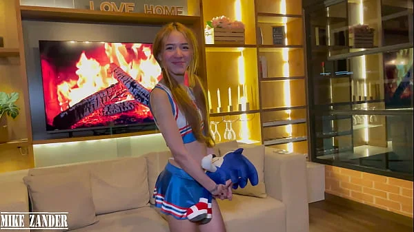 Teen Little Chloe get ass hard fucked in her parent's house while she is alone