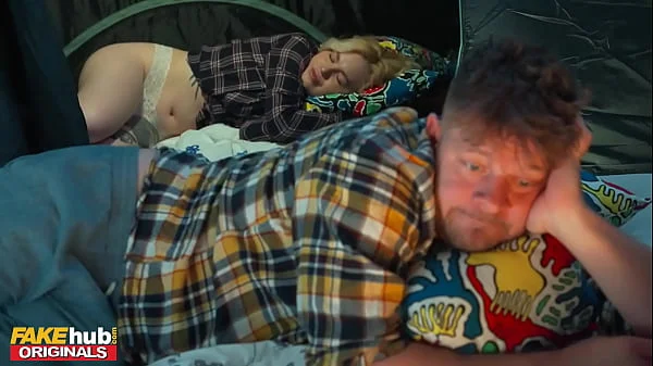 FAKEhub - Cheating fiancee fucks his wifes best friend up the ass on a camping trip and cums on face