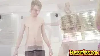 Boy with DOWN's SYNDROME fucks MILF!