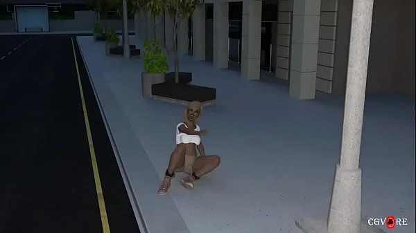 Giantess in the city animation. Free version.