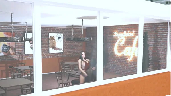 Beauty waitress and BBC guest - Hentai 3D V105