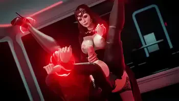 Futa Scarlet Witch fucks Futa Black Widow 3d hentai