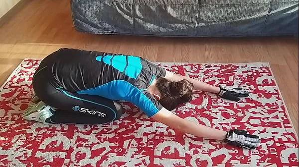 Sun Set Dildo Orgasm masturbation during exercising