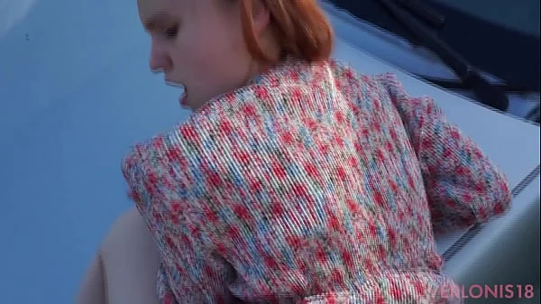 First date took a girl to a field to fuck her tiny pussy