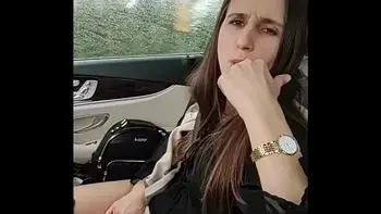 I'm masturbating public in car