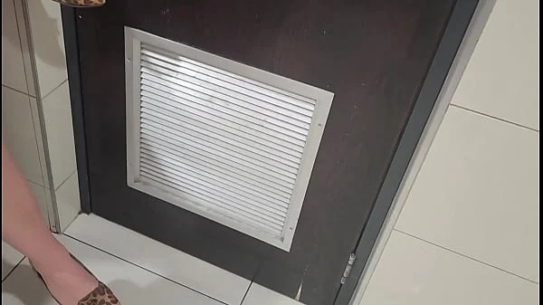 Couple caught fucking in public toilets