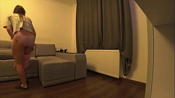 Husband And Wife Fuck After Work. Real Home Video