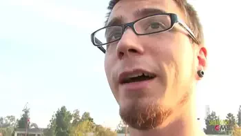 Bearded dude picks up a MILF and fucks her on the couch