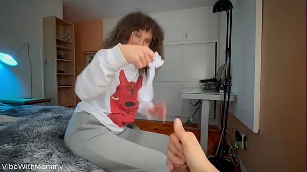 Stepmom Catches You and Says You Have a Nice Cock