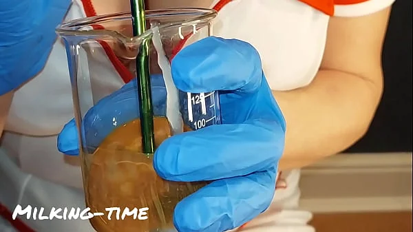 CFNM Nurse Part 5: Slut Wife Drinks Sperm Sample (Milking-time)
