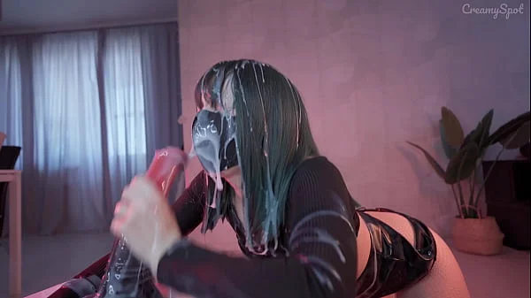 Office Lady Fucks with Monster Cock. Creampie overflow