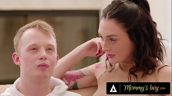 MOMMY'S BOY - Reprimanded Stepson Must Fuck Upset MILF Pristine Edge & Hot Neighbor Charlotte Sins