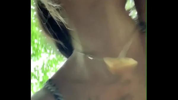 We got caught in the forest as she begged for n word dick