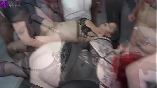 The gangbang pussies! Five gangbang sluts get pumped full of cum! Chapter 4