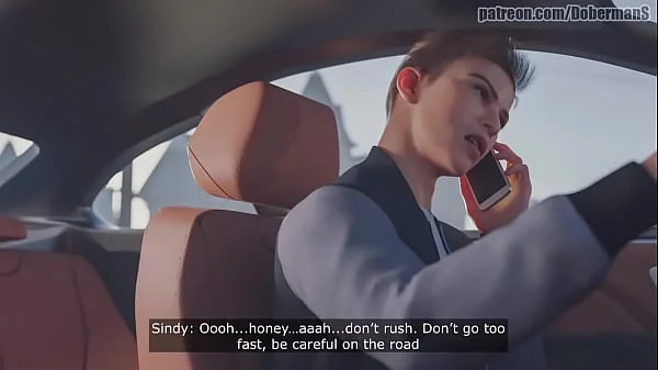 3D animation rubia en dp interracial