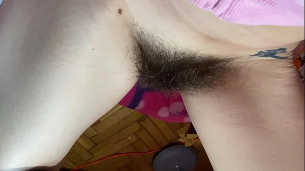 extreme close up on my hairy pussy huge bush 4k HD video hairy fetish