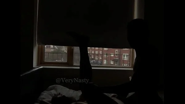 Slut Fucking BBC by the window for everyone to see