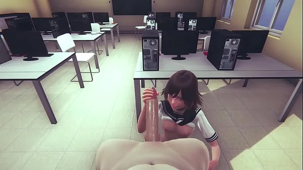 Hentai Uncensored - Sara uses his hand and his pussy to make pleasure  - Japanese Asian Manga Anime Game Porn