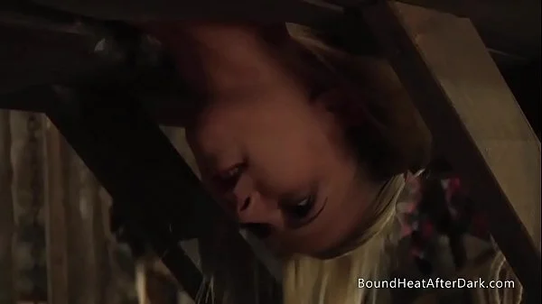 Lesbian Mistress With Big Natural Tits Punishing Slave Using Strapon