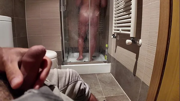 Snuck into my Stepmom's Shower. Will she Jerk off me?