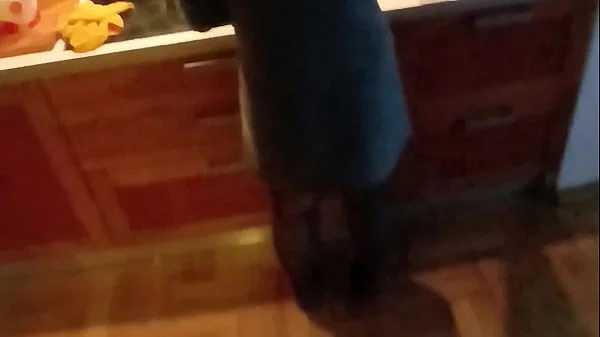 Slut Wife Deep Throats Big Cock while Cooking Dinner