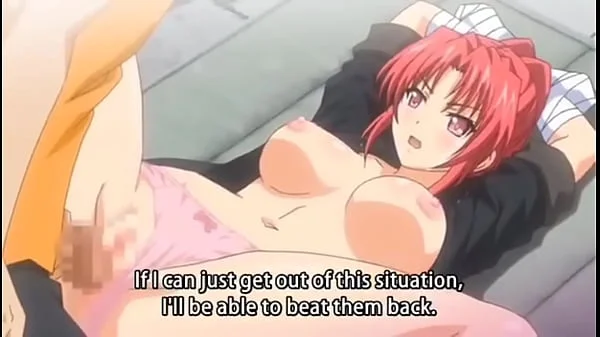 Hentai redhead gets gangbanged