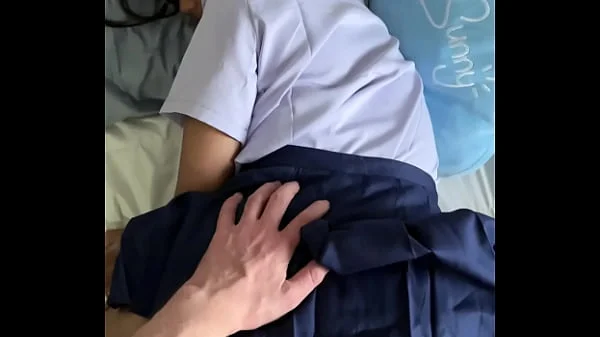 French tourist fuck a 18 years old Thai student in uniform