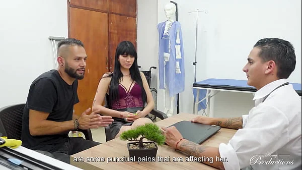 I go with my wife to the doctor to help us get my wife pregnant with his huge cock