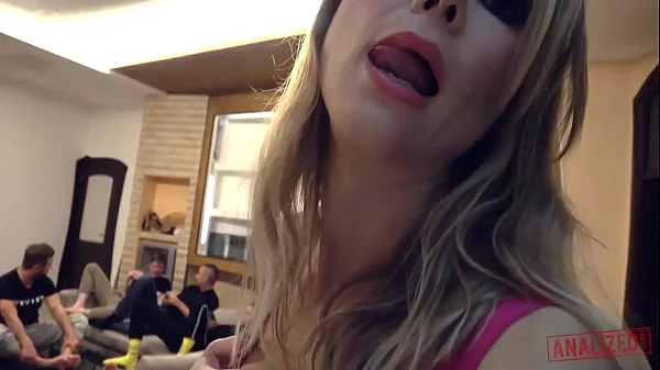 ANALIZED - No Hole Left Behind - Rough Gangbang for Horny Tattooed Slut Engle