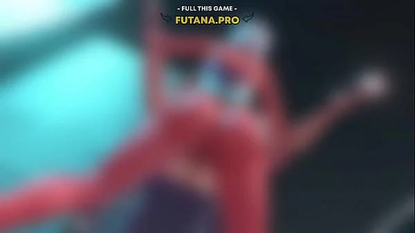 Suddenly, a dickgirl with big boobs appeared in the shower room, and started to fuck the timid girl, first in the mouth, then in anal - Rule34 futanari sex