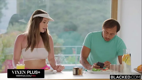 BLACKED Curvy Natural Babe Amalia Davis Sneaks Away To Fuck Her BBC Crush