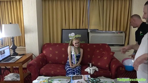 Luna Lips' Gangbang, Pregnant Pussy Fucked By Many Horny Hung Cocks!