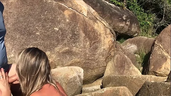 Passers-by were outraged, but she continued to suck and beg to fuck her ass